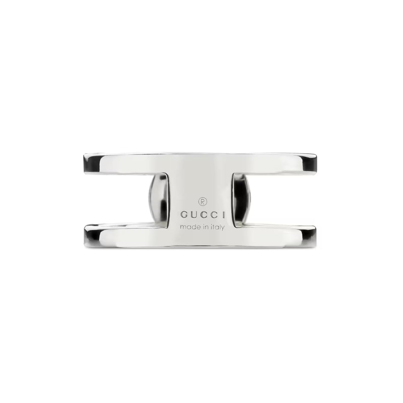 Gucci Interlocking G Silver 8.8mm Double Row Ring