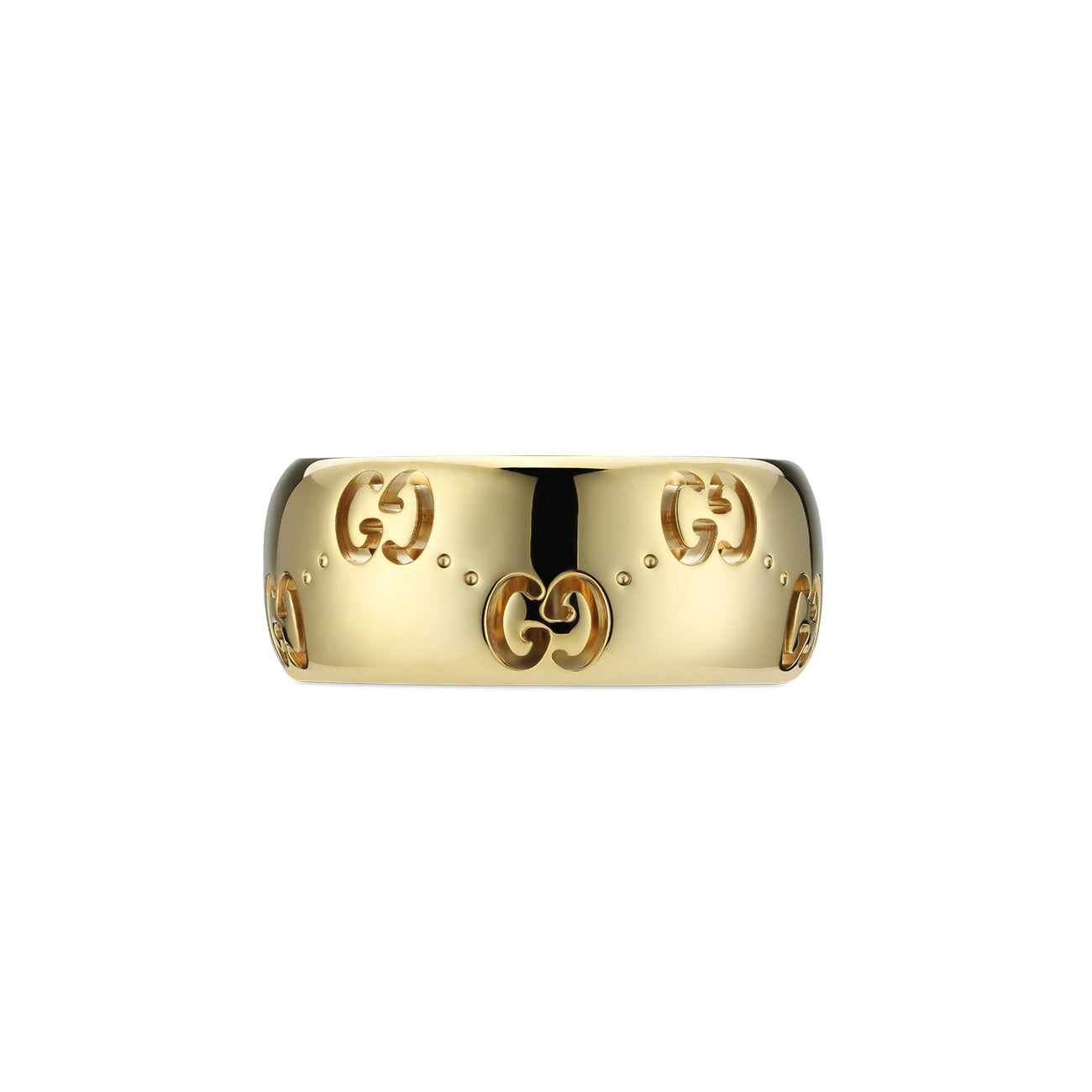 Gucci Icon GG Yellow Gold 8mm Ring