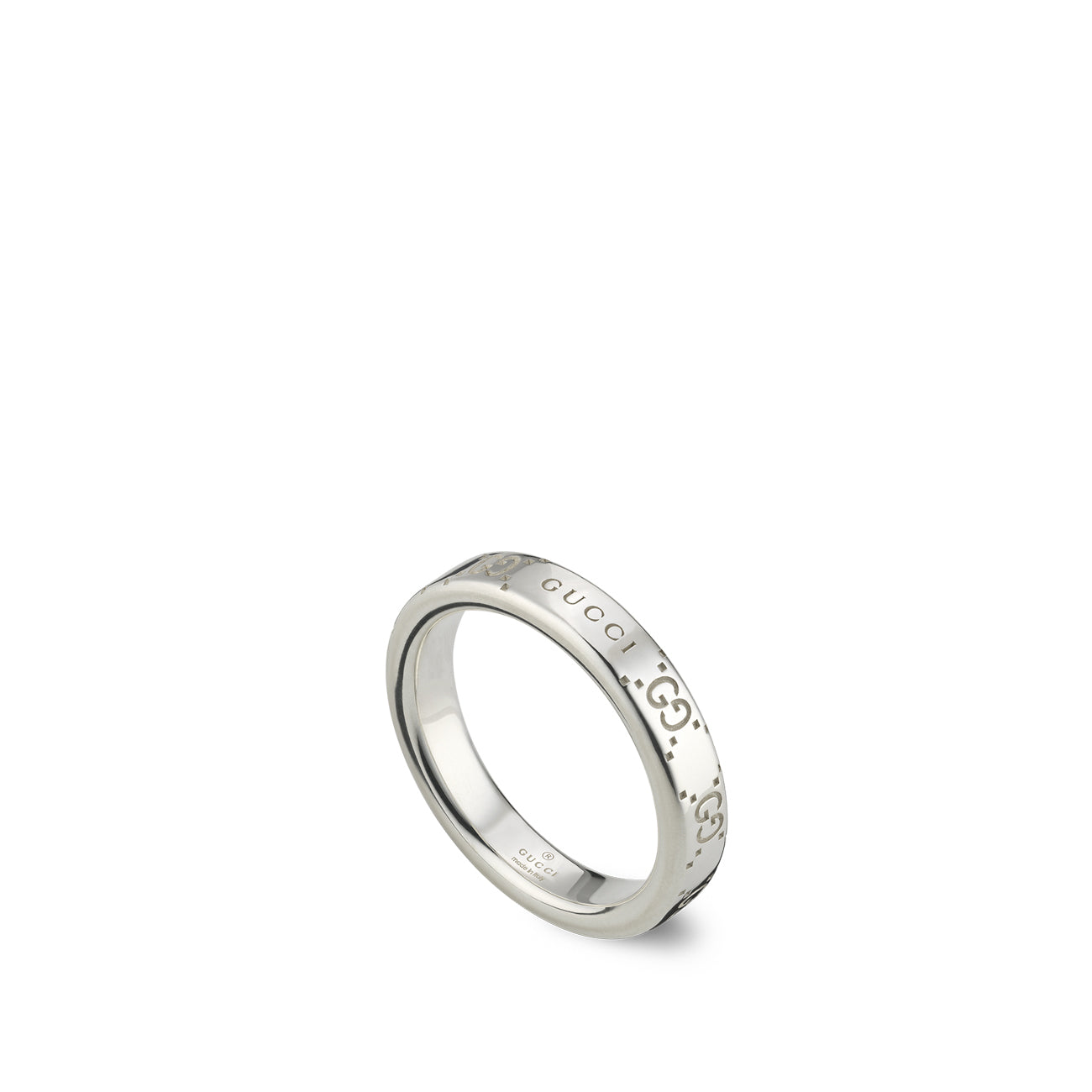 Gucci Signature GG Silver 4mm Ring