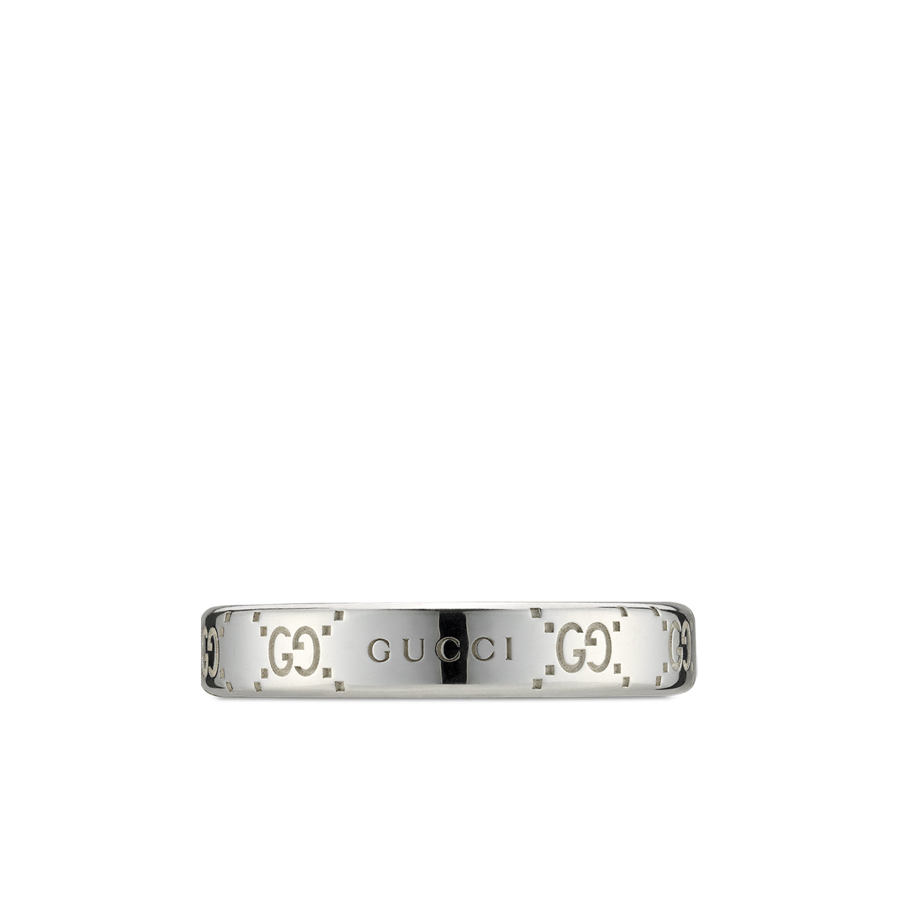 Gucci Signature GG Silver 4mm Ring
