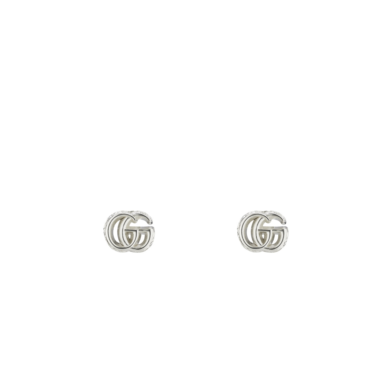 Gucci GG Marmont Stud Earrings in Sterling Silver