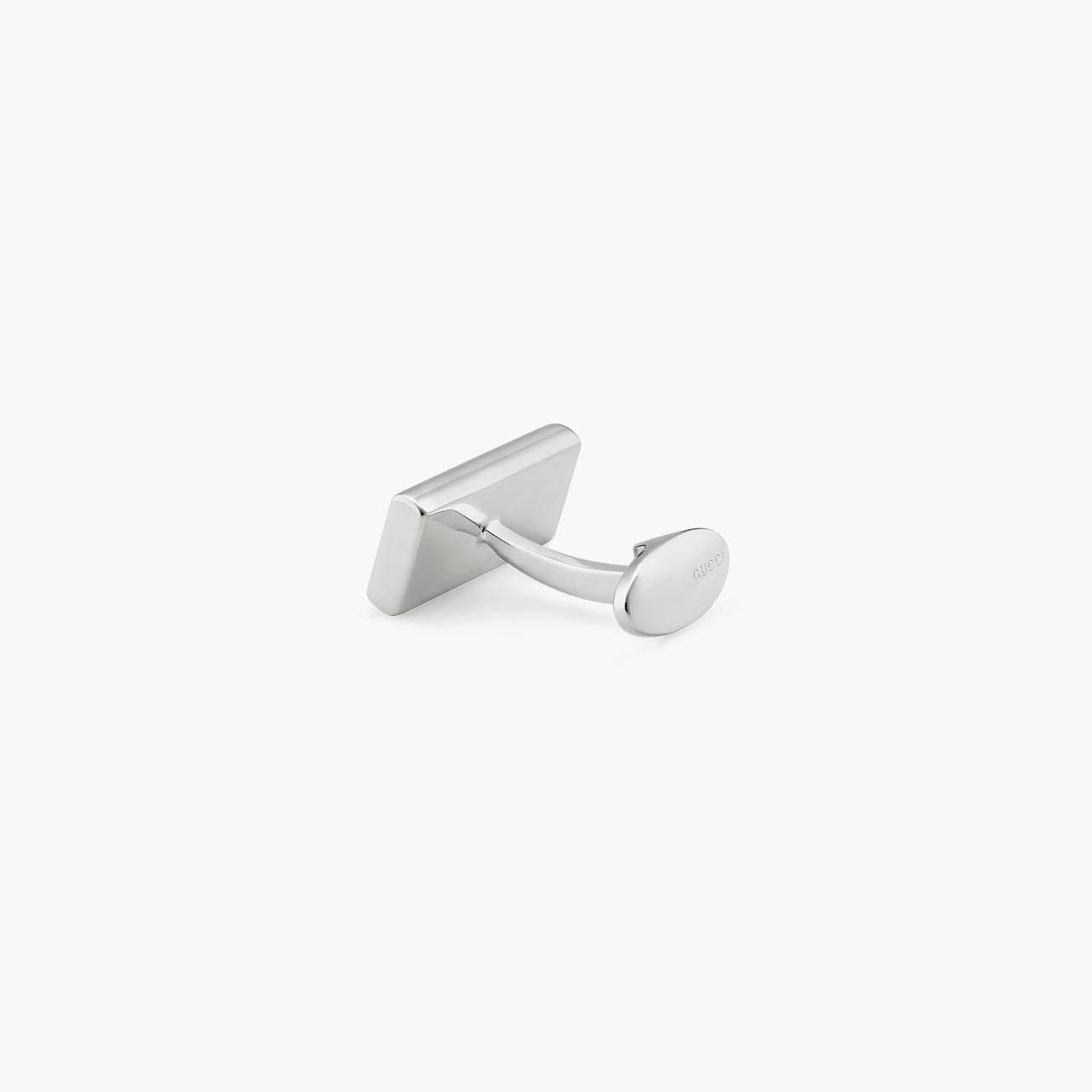 Gucci 925 Silver Tag Cufflinks