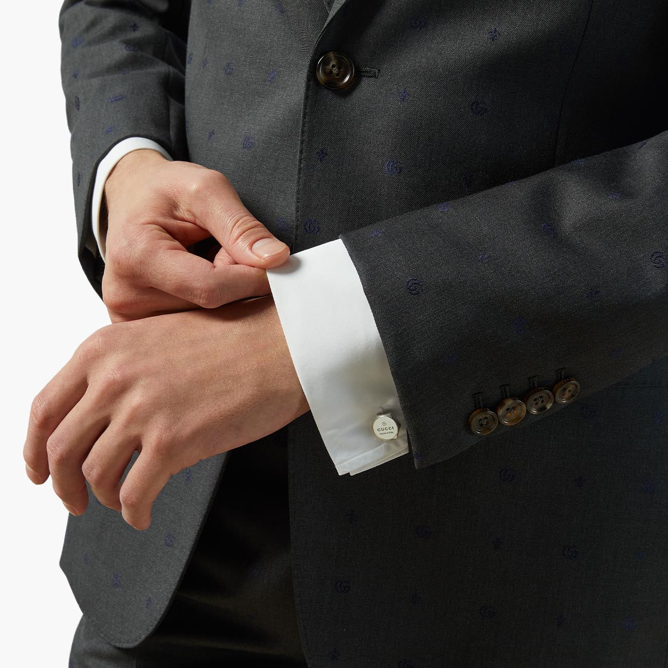 Gucci Trademark Hexagon Cufflinks