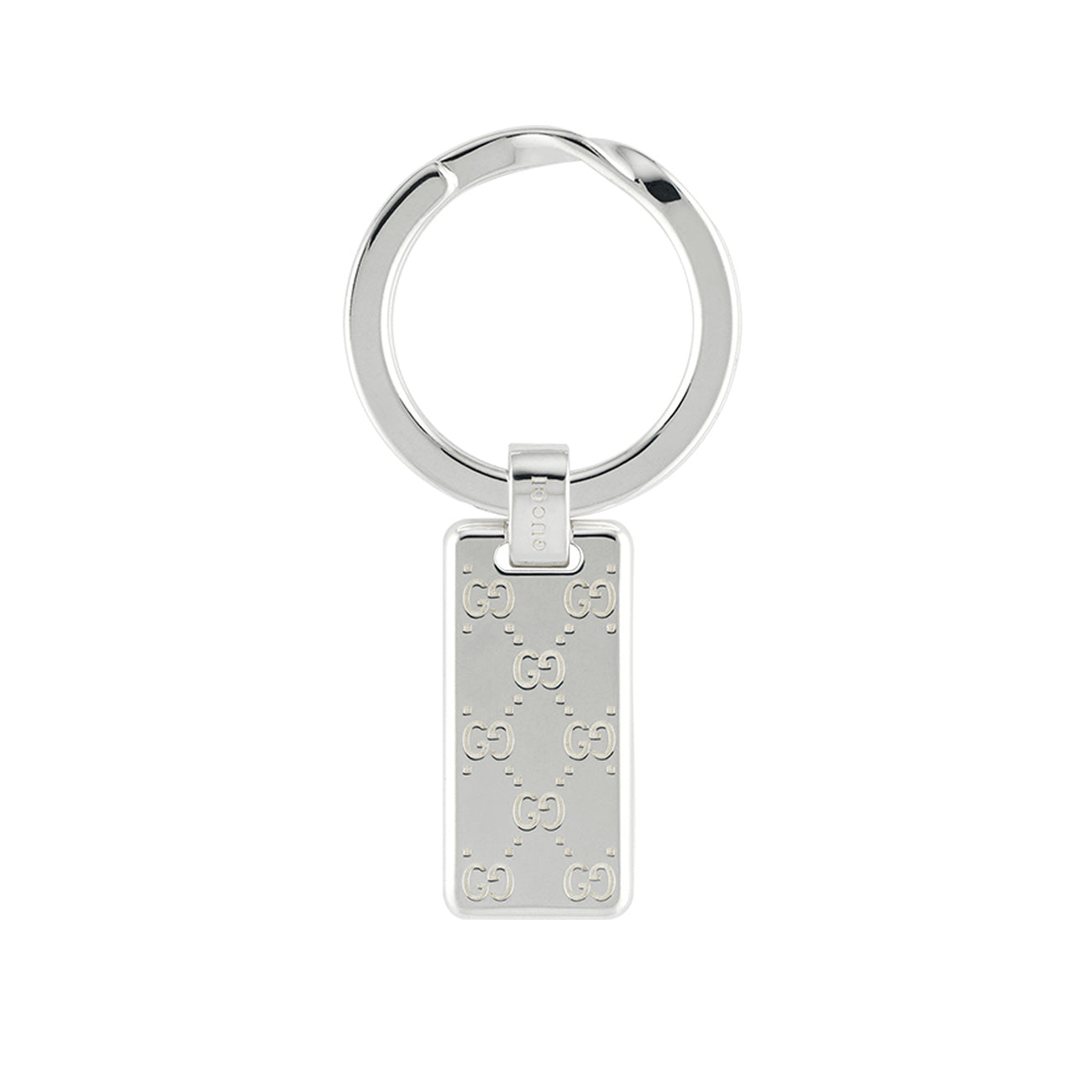 Gucci Signature Silver Keychain