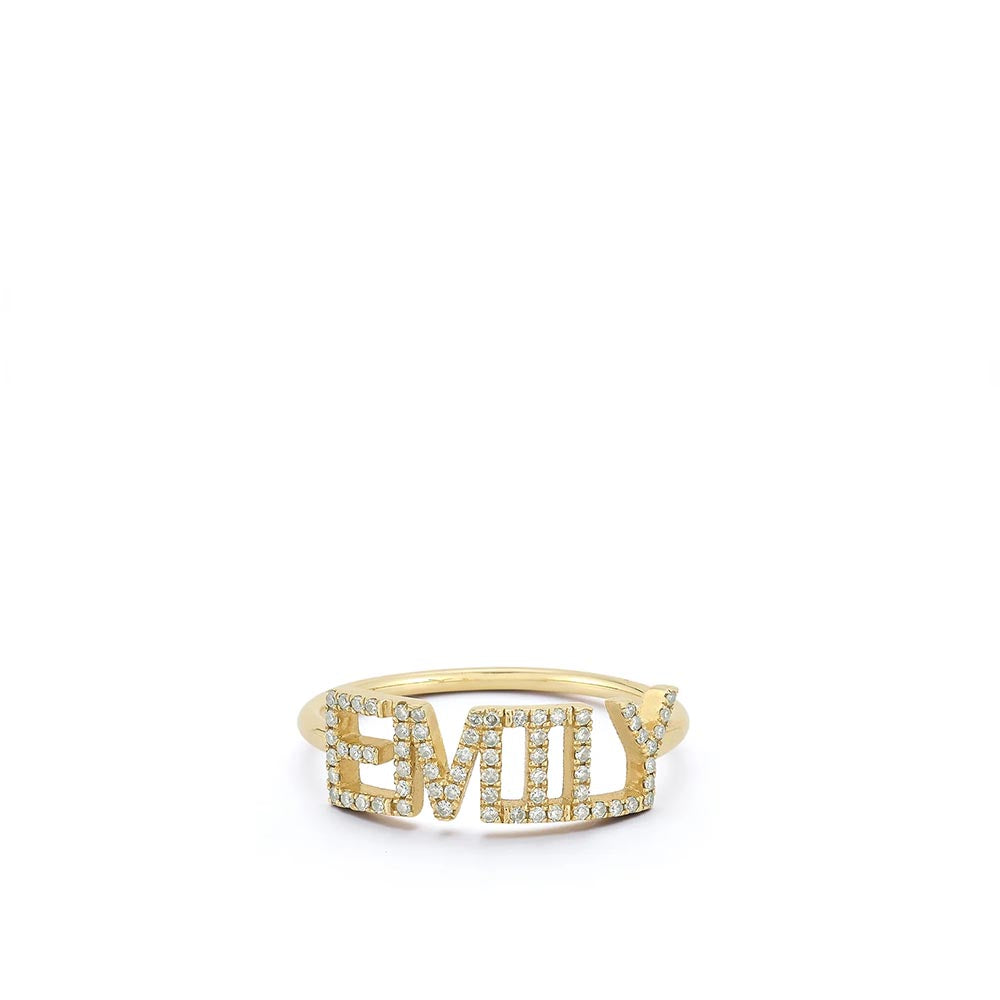 EF Collection Custom Name Ring