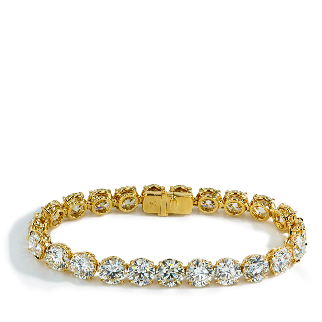 35.50 Carat Traceable Natural Diamond Tennis Bracelet