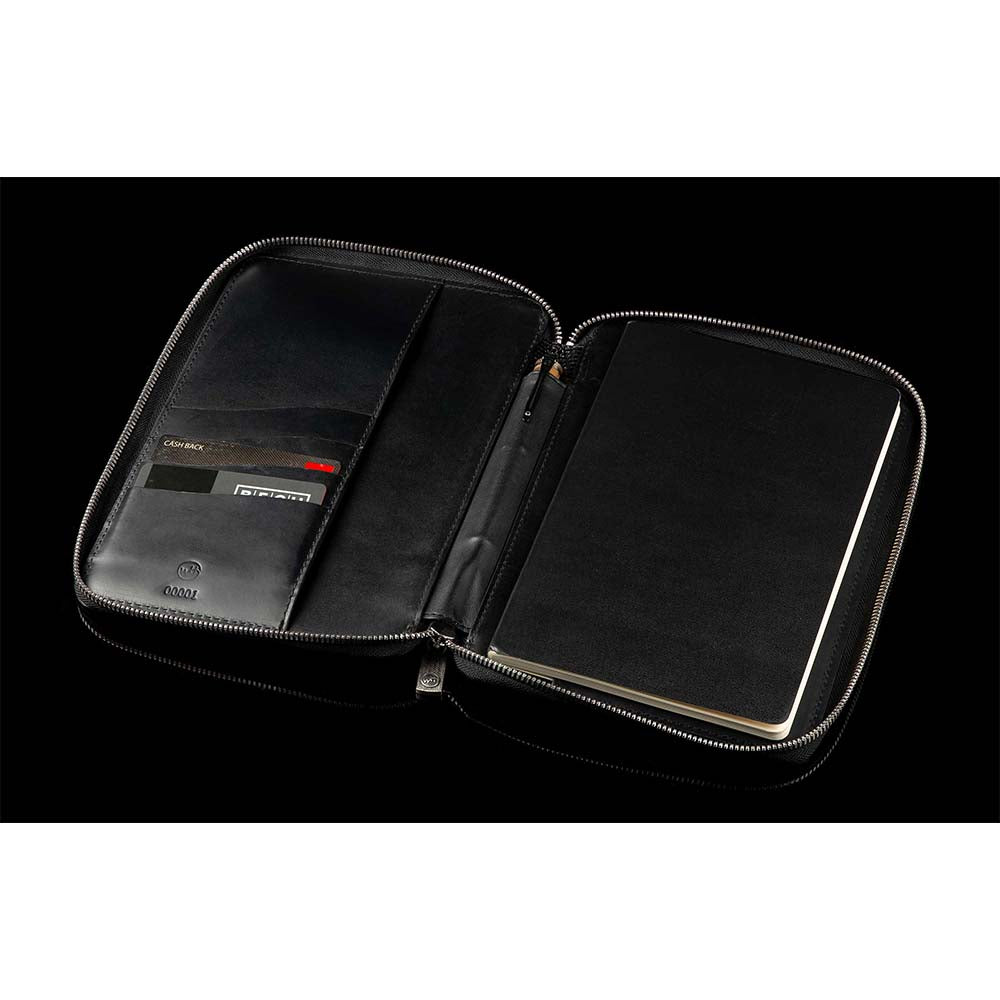 William Henry Midnight Zip Journal with Mammoth Tooth Zipper