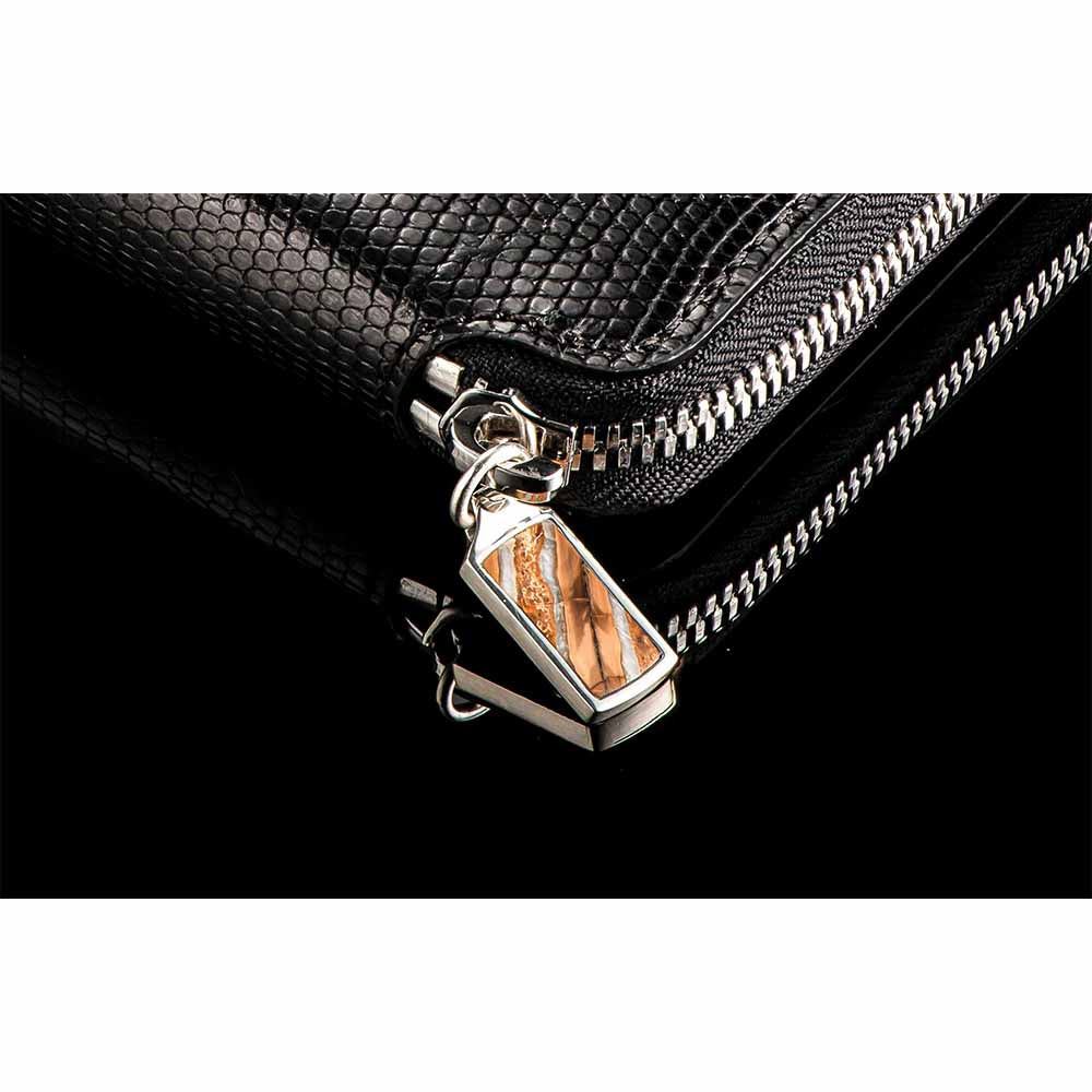 William Henry Midnight Zip Journal with Mammoth Tooth Zipper