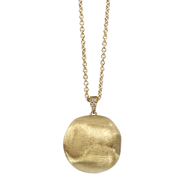 Marco Bicego Africa Yellow Gold Ball Pendant Necklace