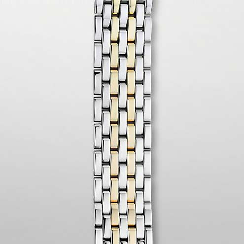 Michele 18mm Deco Two Tone 7 Link Bracelet               
