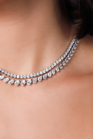 diamond tennis necklaces