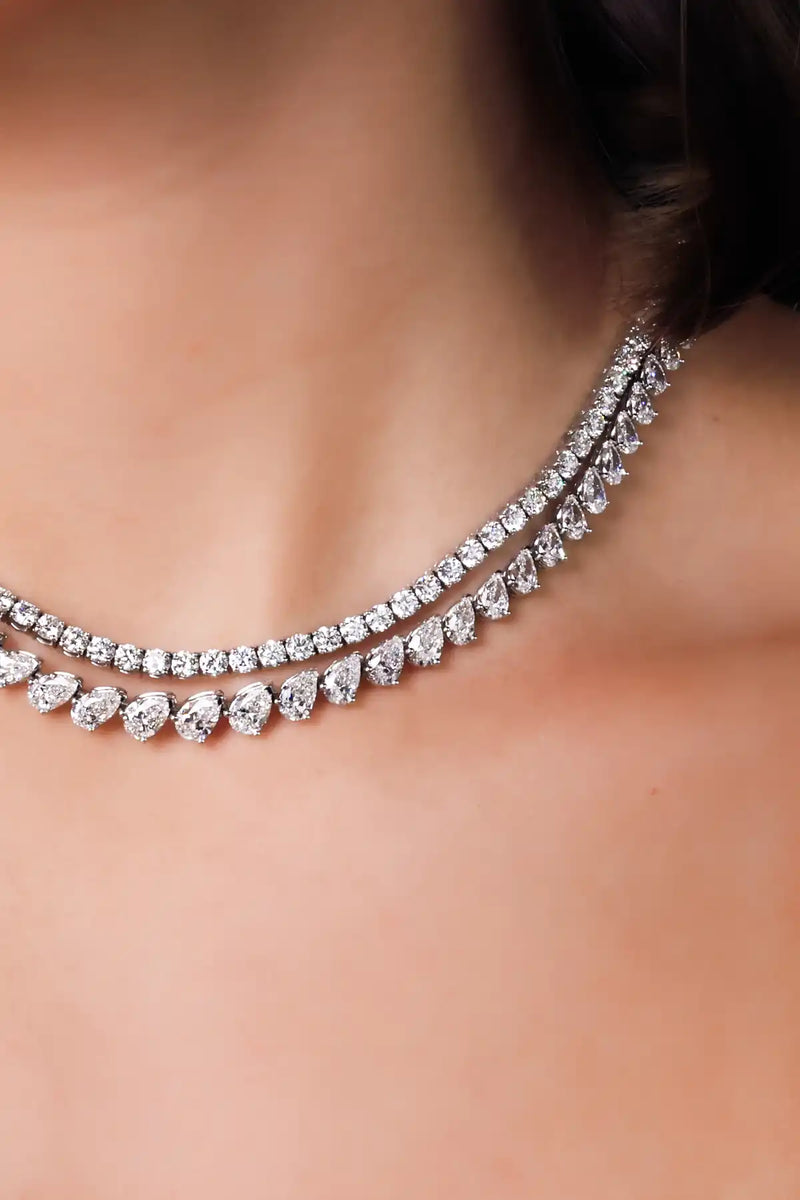 diamond tennis necklaces