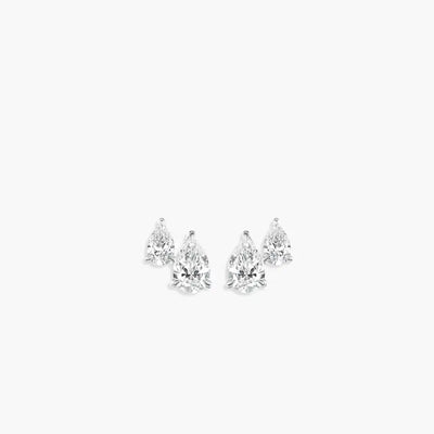 Double Diamond Studs - Brand Collection