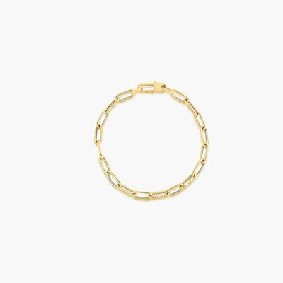 Gold Paperclip Bracelets - Brand Collection