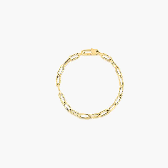 Gold Paperclip Bracelets