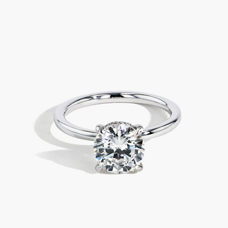 Ultra Thin Solitaire Engagement Rings
