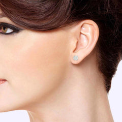 1 Carat Look Illusion Diamond Studs (.33ctw)