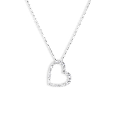 Roberto Coin Tiny Treasure Diamond Open Heart Necklace - Roberto Coin product