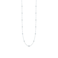 Roberto Coin Diamond Station Necklace in White Gold