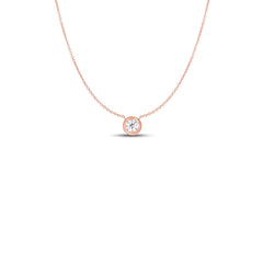 Roberto Coin Diamond Bezel Solitaire Necklace - 0.40ctw