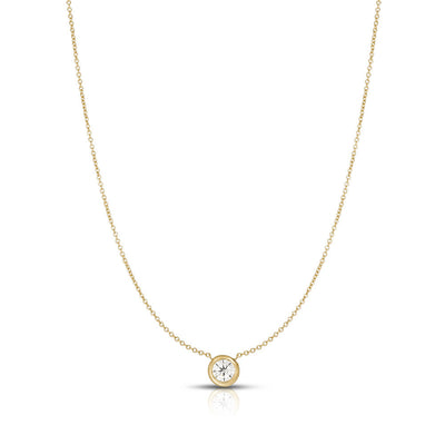 Roberto Coin Diamond Bezel Solitaire Necklace - 0.40ctw - Roberto Coin product