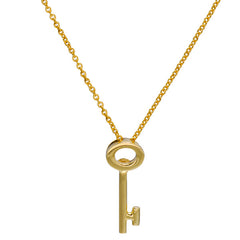 Roberto Coin Tiny Treasures Yellow Gold Key Pendant Necklace