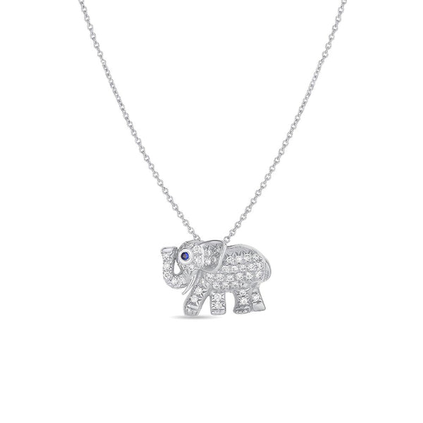 Roberto Coin Diamond Elephant Tiny Treasure Necklace