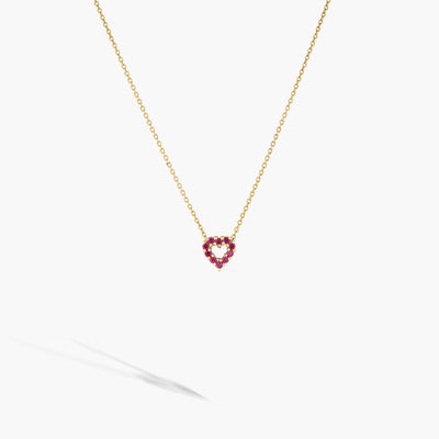 Roberto Coin Reversible Ruby and Diamond Heart Necklace - Roberto Coin product