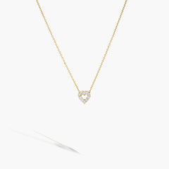 Roberto Coin Reversible Ruby and Diamond Heart Necklace