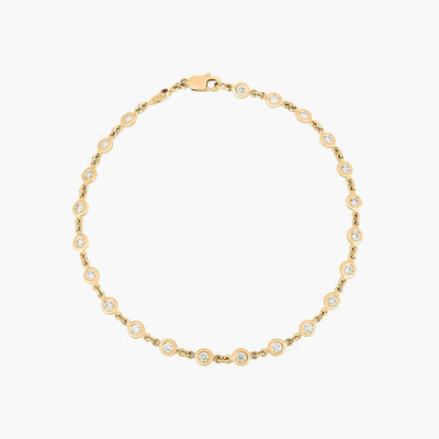 Roberto Coin Yellow Gold Diamonds By the Inch Continuous Bracelet - Roberto Coin product