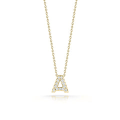 Roberto Coin Tiny Treasures Initial Thoughts Necklace Yellow Gold