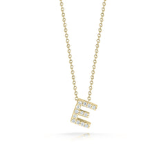 Roberto Coin Tiny Treasures Initial Thoughts Necklace Yellow Gold