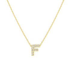 Roberto Coin Tiny Treasures Initial Thoughts Necklace Yellow Gold