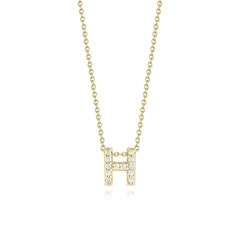 Roberto Coin Tiny Treasures Initial Thoughts Necklace Yellow Gold
