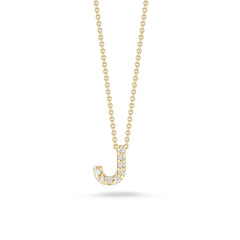 Roberto Coin Tiny Treasures Initial Thoughts Necklace Yellow Gold