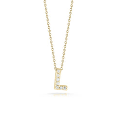 Roberto Coin Tiny Treasures Initial Thoughts Necklace Yellow Gold