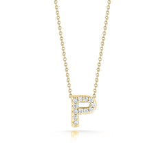 Roberto Coin Tiny Treasures Initial Thoughts Necklace Yellow Gold