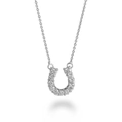 Roberto Coin White Gold Diamond Horseshoe Pendant