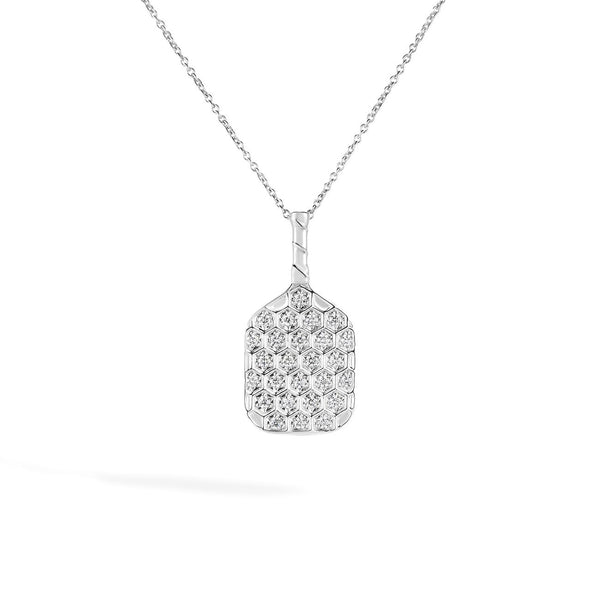 Roberto Coin Tiny Treasures Pickle Ball Diamond Necklace