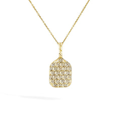 Roberto Coin Tiny Treasures Pickle Ball Diamond Necklace