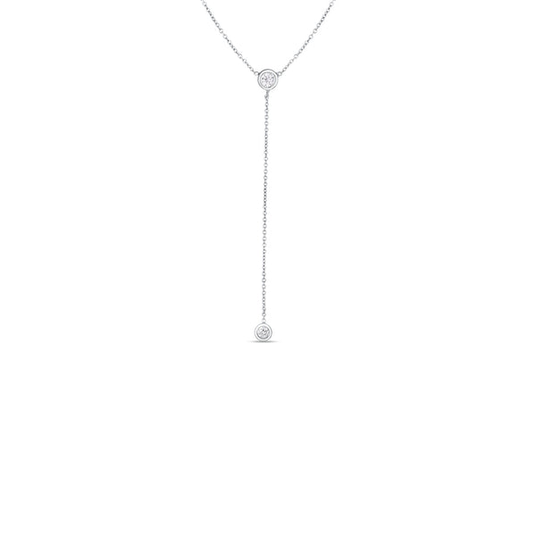 Roberto Coin Gold Diamond Lariat Necklace