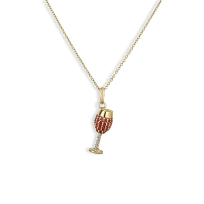 Roberto Coin Tiny Treasures Sapphire and Diamond Orange Spritz Necklace - Roberto Coin product