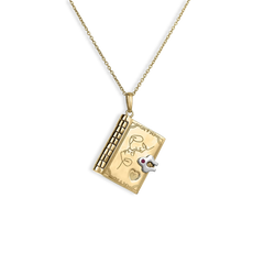 Roberto Coin Tiny Treasures Love Book Pendant Necklace
