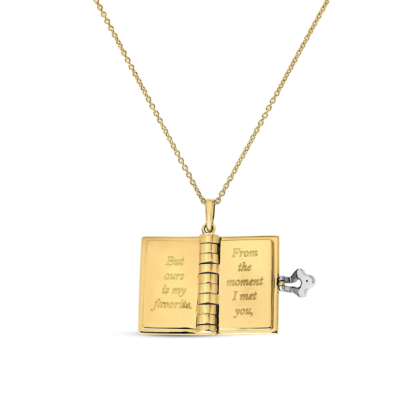 Roberto Coin Tiny Treasures Love Book Pendant Necklace