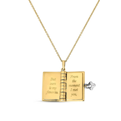 Roberto Coin Tiny Treasures Love Book Pendant Necklace