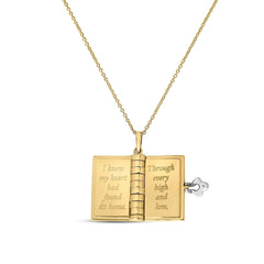 Roberto Coin Tiny Treasures Love Book Pendant Necklace