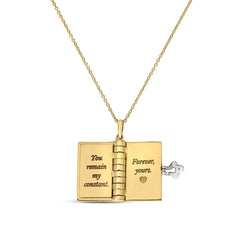 Roberto Coin Tiny Treasures Love Book Pendant Necklace