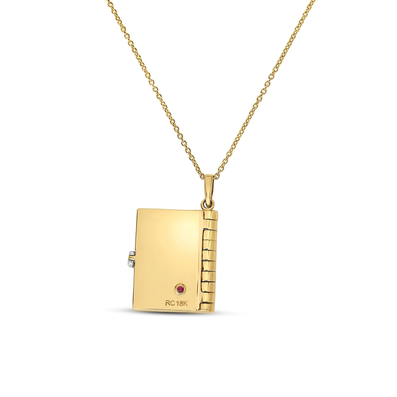 Roberto Coin Tiny Treasures Love Book Pendant Necklace