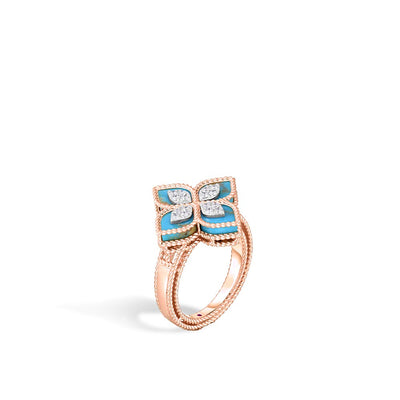Roberto Coin Turquoise Venetian Princess Flower Ring - Roberto Coin product