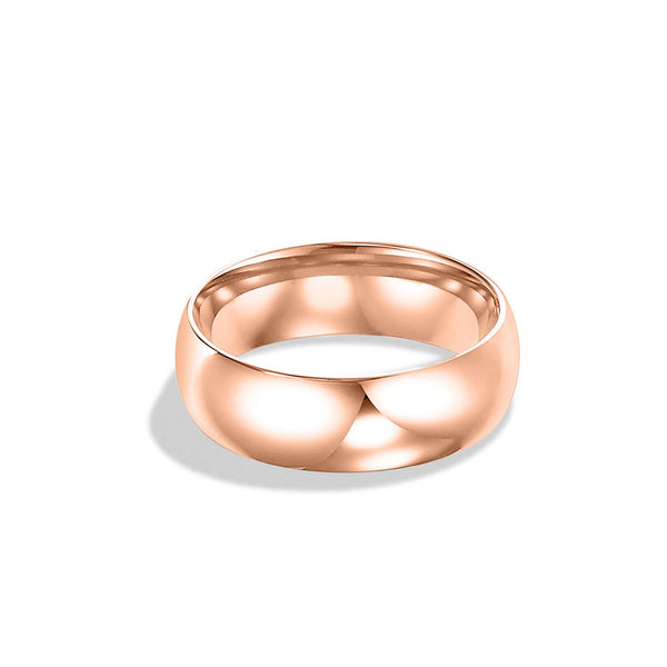 Low Dome Comfort Fit Wedding Band - 6mm